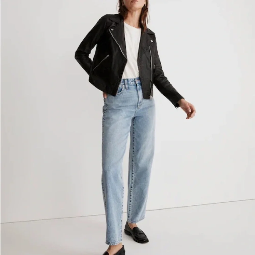 Madewell Black Leather Jacket - Picture 1 of 3